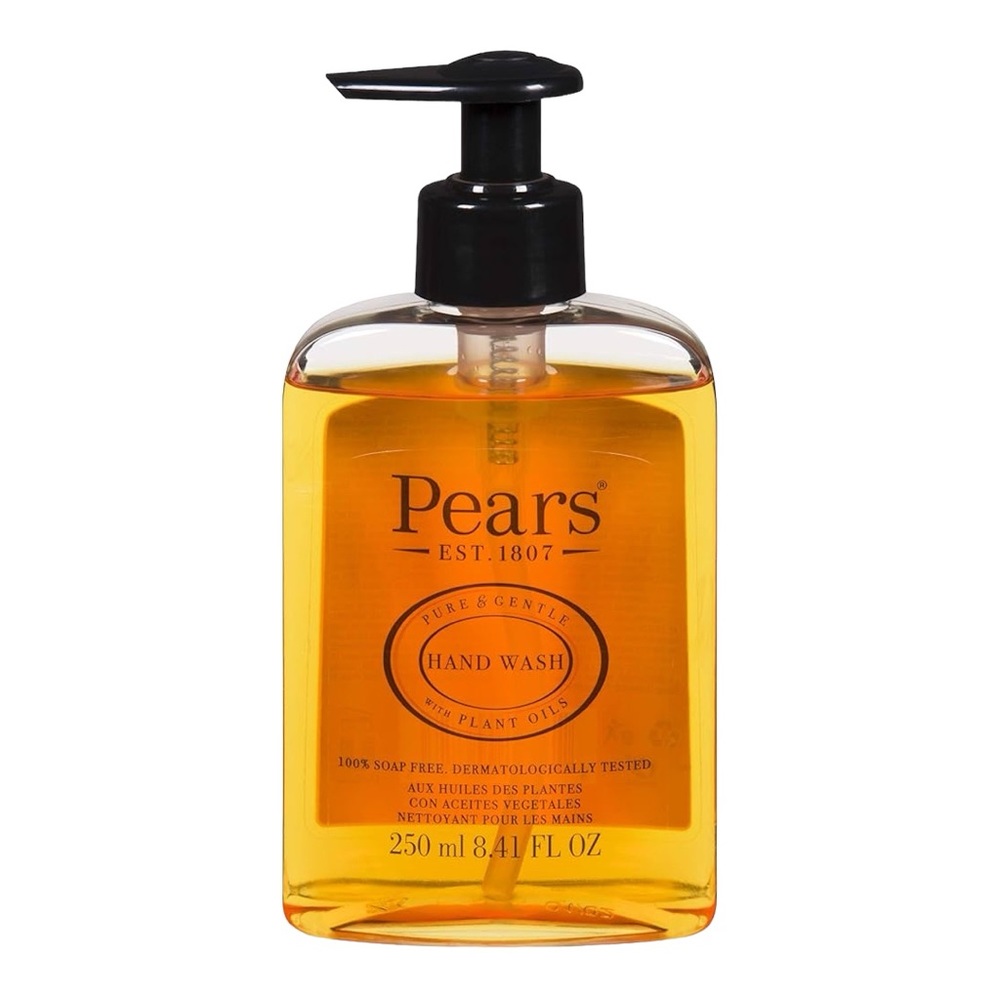PEARS HAND WASH WITH PLANT OILS - 100% SOAP FREE, PURE & GENTLE, 250ML
